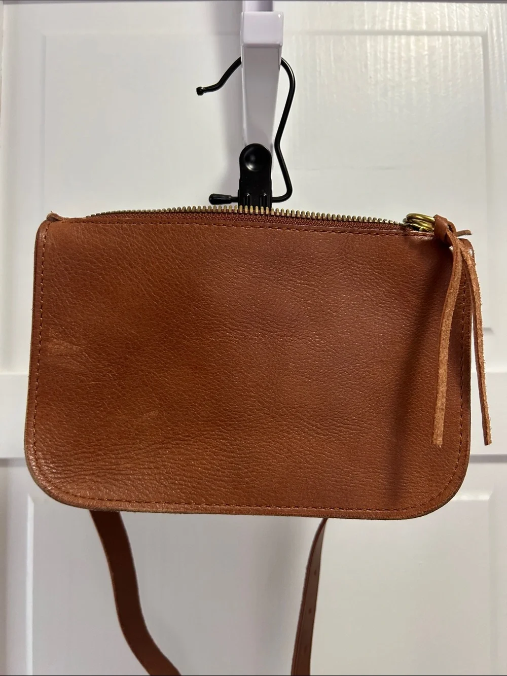 Madewell Women's Leather Belt Bag in Cognac Brown
